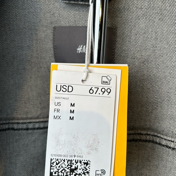 H&M Slim Fit Men’s Hooded Denim Jacket - Picture 5 of 6